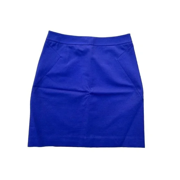 Kate Spade Skirt The Rules Blue Mini Skirt Size 6 - Picture 2 of 5